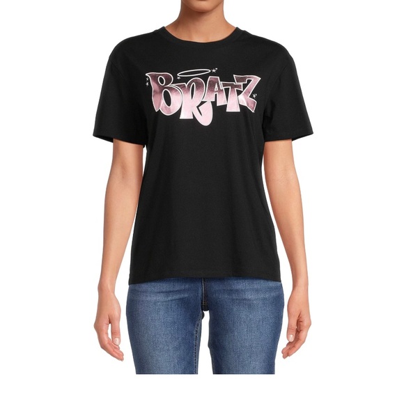 Bratz Foil Logo Graphic Tee with Short Sleeves - Picture 2 of 4